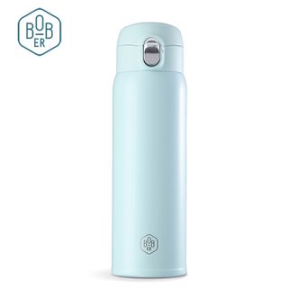博堡/BOBER  悦行保温杯480ml 简约纯色随行保暖杯按扣杯子男女士便携运动保温杯不锈钢水杯