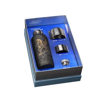 水宜生  纯钛保温杯99.9%钛杯男瑞马呈祥抑菌保鲜焖泡茶杯商务礼品限定款 瑞马呈祥【430ML】