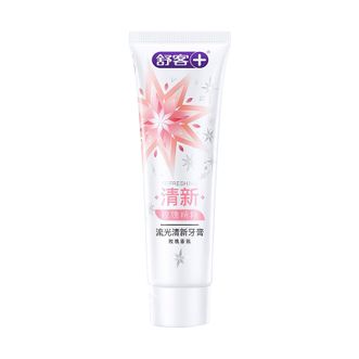 舒客  流光清新牙膏120g玫瑰精粹 美白清新口气牙膏  新旧包装随机发货