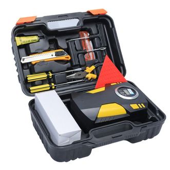 随途/suitu  带线数显款充气泵+补胎工具箱 ST-5002