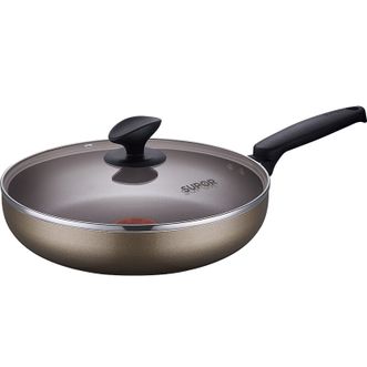 苏泊尔(SUPOR)   火红点平底锅煎锅 不粘锅煎蛋饼牛排煎锅玻璃盖 电磁炉燃气通用VJ26GP01