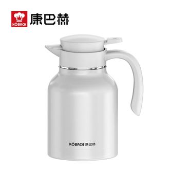 康巴赫（KBH）  乐享系列保温壶1600ml珍珠白KH-H16B01