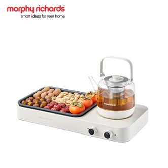 摩飞 /Morphy Richards  养生壶 MR6093 白色 围炉煮茶器 多功能煎烤炉 煮茶炉分区控温煮茶泡茶黑茶花茶蒸茶器 0.8L