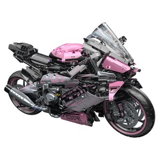 星涯优品  积木玩具车【1:5】摩托车-静态拼装模型男孩7-12岁儿童节礼物