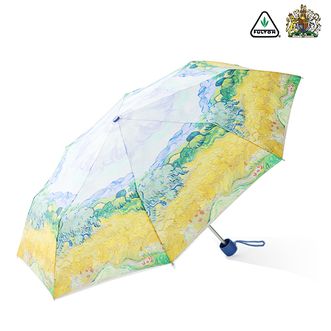 富尔顿   梵高麦田雨伞 小巧口袋伞 晴雨两用伞 便携遮阳伞太阳伞 WFNM2404