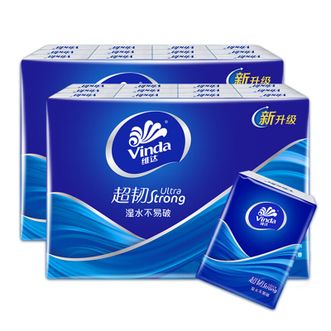 维达  超韧手帕纸7张4层方形手纸48包 / 72包