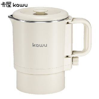 卡屋/KAWU  电水壶  800mL折叠不锈钢水壶烧水杯旅行出差家用水壶养生冲奶电热水壶火锅学生泡面杯  C-8