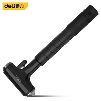 得力/Deli  DL871002汽车安全锤金属款带手电 内置安全带切割刀