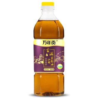 万年贡  古法小榨香菜籽油食用油非转基因850ml