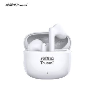 克维杰  简约款 半入耳式蓝牙耳机 白色游戏音乐通话降噪长续航WS19-01