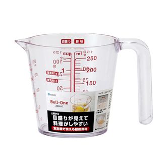 阿司倍鹭（ASVEL）  耐热计量杯 0-250 无色 A2322-00