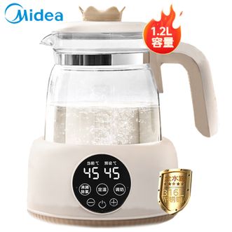 美的/Midea  养生壶  恒温调奶器 养生壶 ±1℃精准调温 1.2L 触控 72H恒温 316不锈钢底盘 800W  MK-TN201