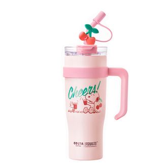 COSTA  杯保温大容量吸管杯巨无霸1.0-轻甜樱桃-1250ml