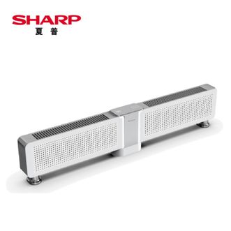 夏普/Sharp  折叠石墨烯踢脚线取暖器客厅大面积电热暖风机负离子空气净化超声波加湿升级语音声控款HX-BR226B-B