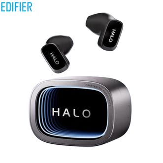 漫步者/EDIFIER  蓝牙耳机Halo Buds【破界黑】 半入耳潮玩 赛博深渊灯效 蓝牙6.0 41h超长续航 适用苹果华为小米