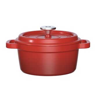 康巴赫  溢彩珐琅铸铁汤锅22cm