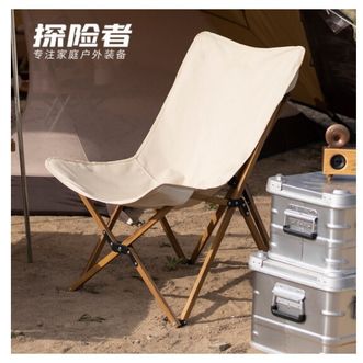 探险者（TAN XIAN ZHE）户外折叠钓鱼椅 休闲露营沙滩椅子 便携式野餐靠背椅 蝴蝶椅 
