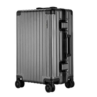 洛克兰/ROCKLAND  拉杆箱新航线系列行李箱旅行箱铝框密码箱万向轮 深灰 20寸