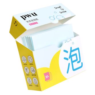 朴物大美/pwu  洗衣泡泡纸莫奈花园30片 浓缩除螨抑菌留香便携旅行装洗衣片