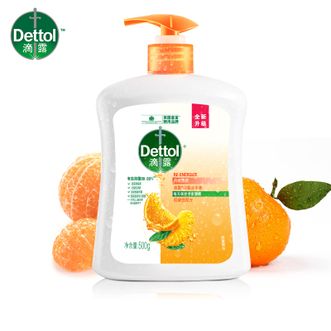 滴露/Dettol  健康抑菌洗手液柑橘沁爽500g*1瓶 有效抑菌99.9%呵护肌肤