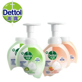 滴露/Dettol  玻尿酸泡沫洗手液西柚*2+青柠250ml*2