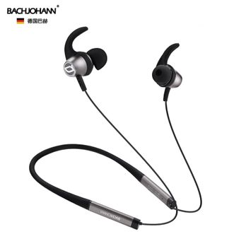 巴赫约翰/bachjohann  蓝牙耳机颈挂脖式运动智能连接澎湃音效双耳跑步超长待机降噪 NE03