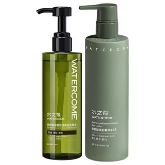 水之蔻  洗发水身体乳套装400ml+220g控油蓬松去油洗发露膏美白提亮润肤乳