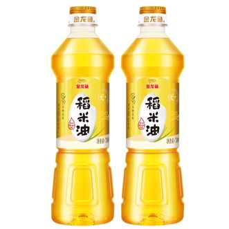 金龙鱼  优+稻米油  厨房烹饪炒菜食用油  700ml*2瓶
