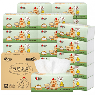 心相印  卡皮巴拉 纸巾云感柔肤抽纸餐巾纸