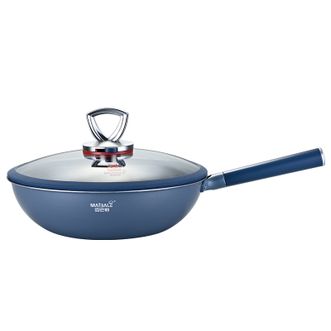 迈巴勒/MAIBALE  荷叶有钛仿生不粘炒锅32CM 电磁炉燃气灶通用 M-3003