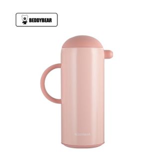 杯具熊（BEDDYBEAR）玻璃内胆保温壶家用1.6L大容量保暖水壶办公玻璃内胆热水茶壶KF02-1600玻璃内胆保温壶-粉色