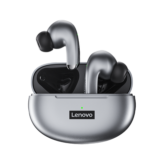 联想/Lenovo  LP5 灰色 真无线蓝牙耳机 入耳式跑步运动高清通话降噪音乐耳机