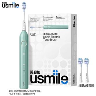 笑容加 (usmile)  电动牙刷声波震动防水强续航缓震不打牙深度清洁成人男女情侣生日实用礼物梵高绿