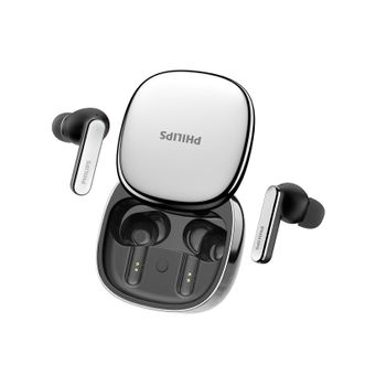 飞利浦/Philips  蓝牙耳机TAT5599 8号会议AI翻译耳机无线蓝牙耳机智能降噪 智能实时翻译器同声传译苹果安卓通用 银色