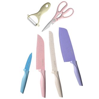 拜格（Bayco）  炫彩刀具六件套XY90036