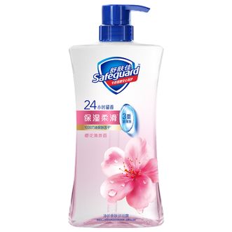 舒肤佳/Safeguard  净护爽肤沐浴露樱花清茶香680g保湿柔滑持久留香