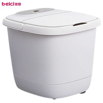蓓慈/Beici  足浴盆泡脚桶恒温加热智能变频家用洗脚盆泡脚盆足疗足部按摩器足浴桶BZ307B1（智能APP控制+电动滚轮按摩）白色