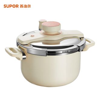 苏泊尔（SUPOR）  正品巧易开悦旋压力快锅22cm 高压烹饪锅5L高压锅压力锅炖汤锅EY223KAW3
