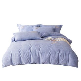 多喜爱/Dohia  全棉优选抗菌四件套40支高密纯棉抗菌伴夏微光 被套床单枕套手提礼盒装适用1.5/1.8米床