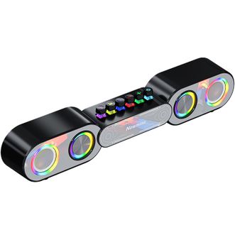 纽曼镜面炫彩蓝牙音箱4单元HiFi音质电脑电视无线音响K231机械轴键可插卡长续航低音炮