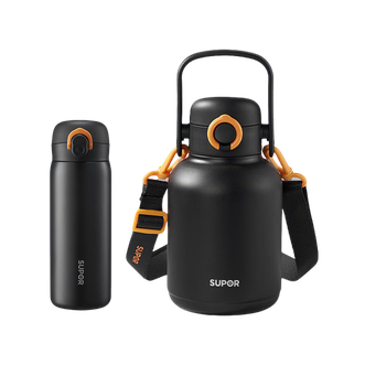 苏泊尔（SUPOR）  曜黑随行套装 500ML+1L