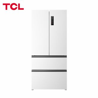 TCL  532升T9 Pro法式四门双系统双净味超薄零嵌入式底部散热冰箱一级能效风冷 R532T9-DQS 白色