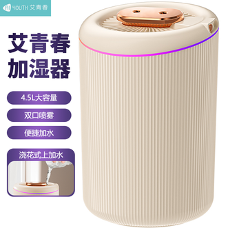 艾青春（AIYOUTH）  加湿器4.5L大容量细腻雾化加湿机空气加湿空调房加湿卧室客厅办公室秋冬空气干燥加湿