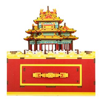 故宫文具  故宫绮梦角楼音乐积木 玩具拼装多功能收纳盒