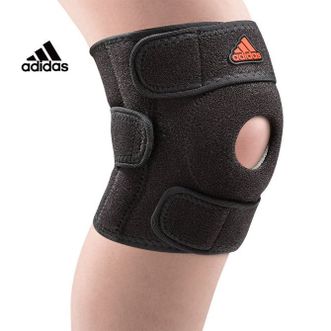阿迪达斯/Adidas  专业男运动护膝盖半月板女护腿膝篮球跑步运动护膝 护膝MB0219 防滑防脱 稳固髌骨 散热透气 竹炭内衬
