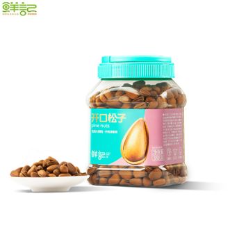 鲜记/xianjee  开口松子388g/罐 坚果炒货 大颗粒手剥松子 孕妇办公室休闲零食 健康营养