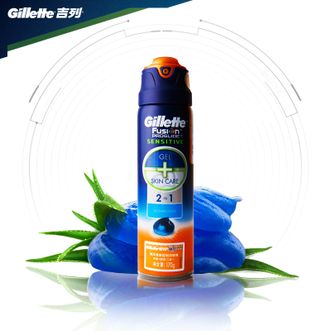 吉列Gillette170g锋隐致顺海洋清新型剃须啫喱手动剃须剃须泡沫（新老包装随机发货）