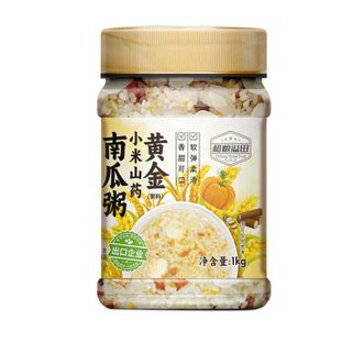 溢田YITASTE  混合杂粮粥米黄金小米山药南瓜粥1kg 当季新米多种膳食科学搭配罐装