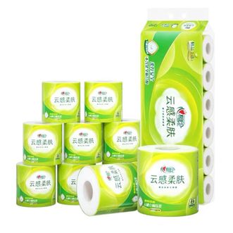 心相印  云感柔肤卷纸4层加厚150g*10卷*1提柔厚亲肤厕纸卫生纸