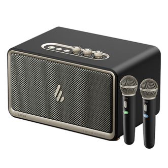 漫步者/EDIFIER  K300多功能一体式蓝牙音箱 双金标HiFi级高保真桌面音响 配双无线麦克风KTV音箱